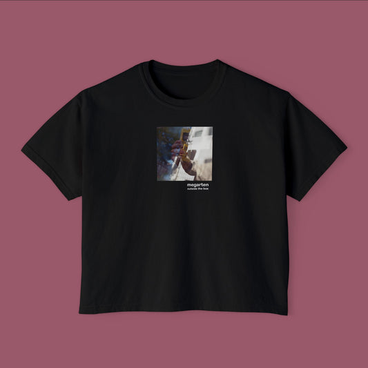 Wearable Art Boxy Tee – "Yellow Cell"