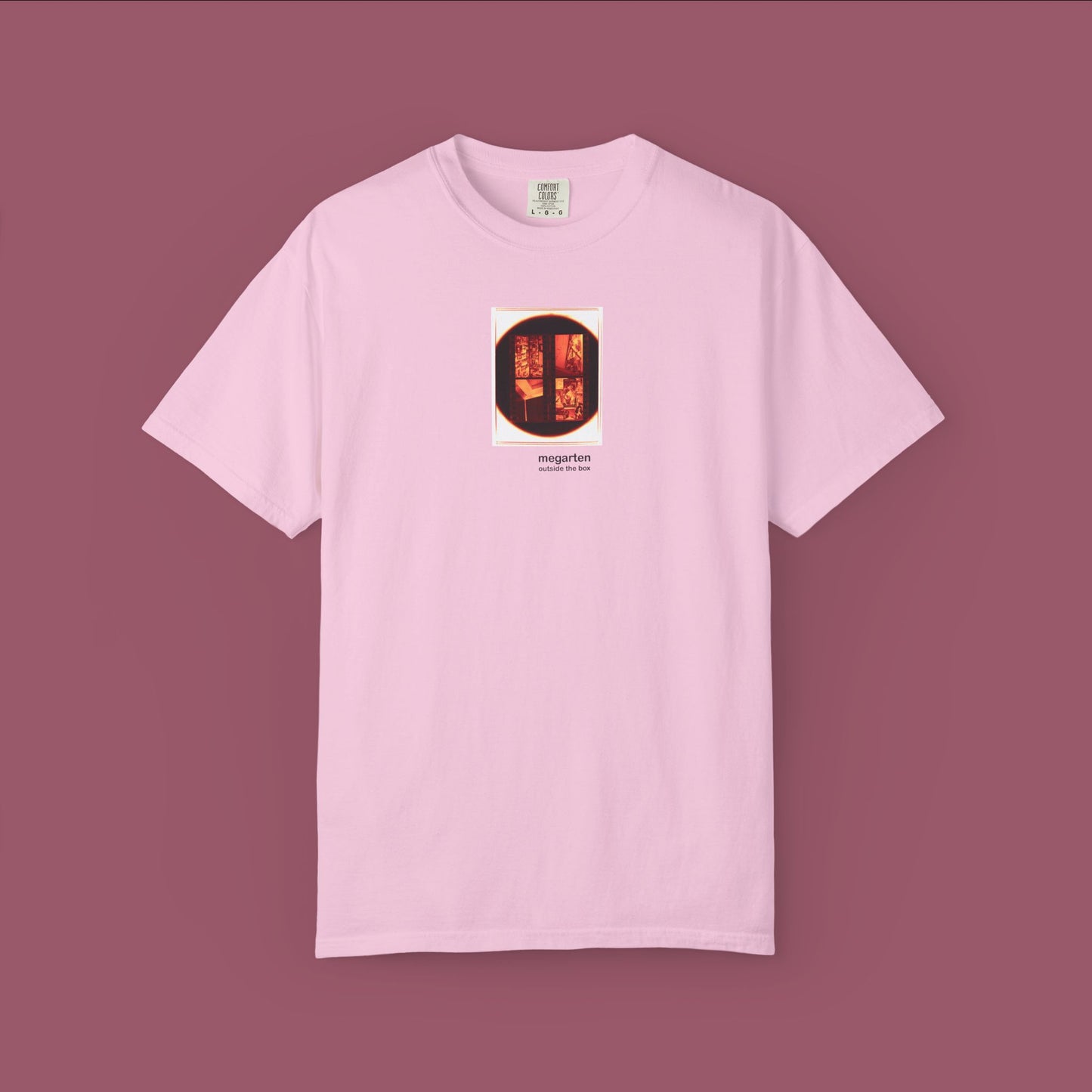 Wearable Art Unisex Tee – "Men’s Room in a Plzeň Lokal, Enlarged"