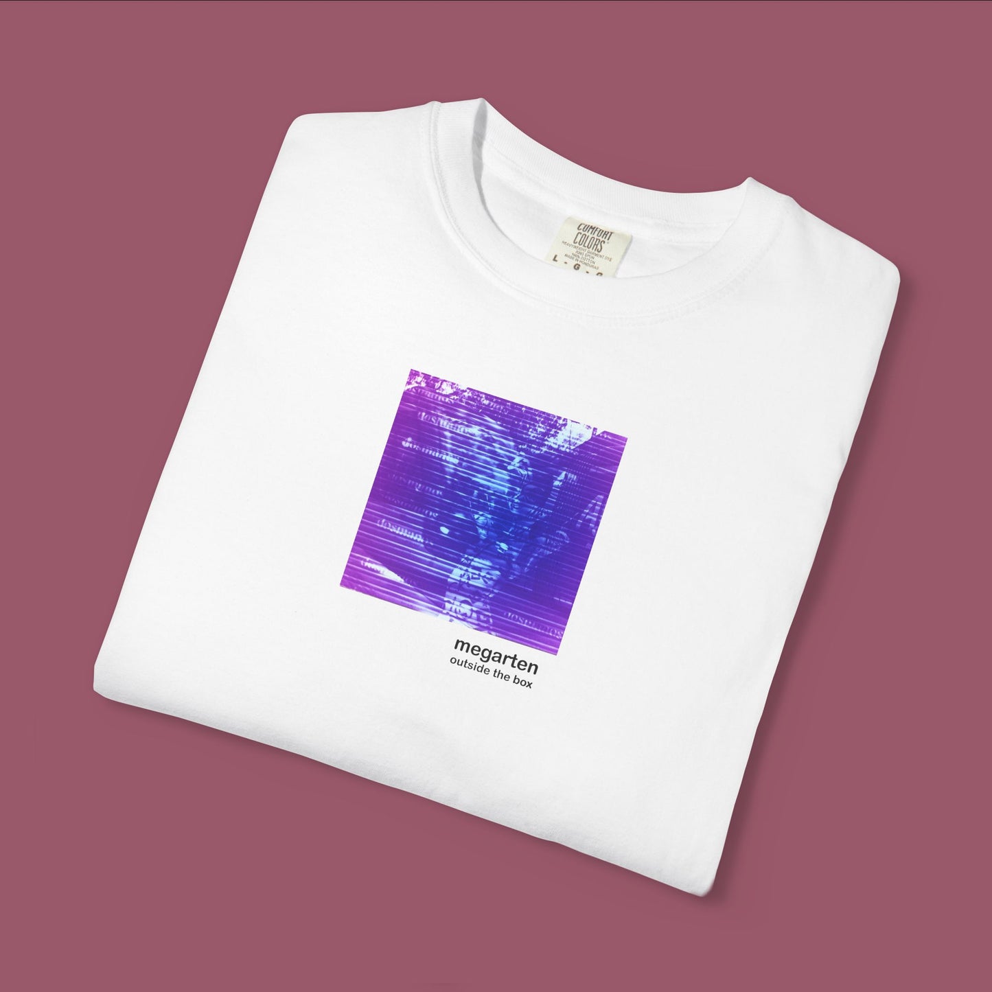 Wearable Art Unisex Tee – "Barcelona Tram and Street Art, Dual Exposed"