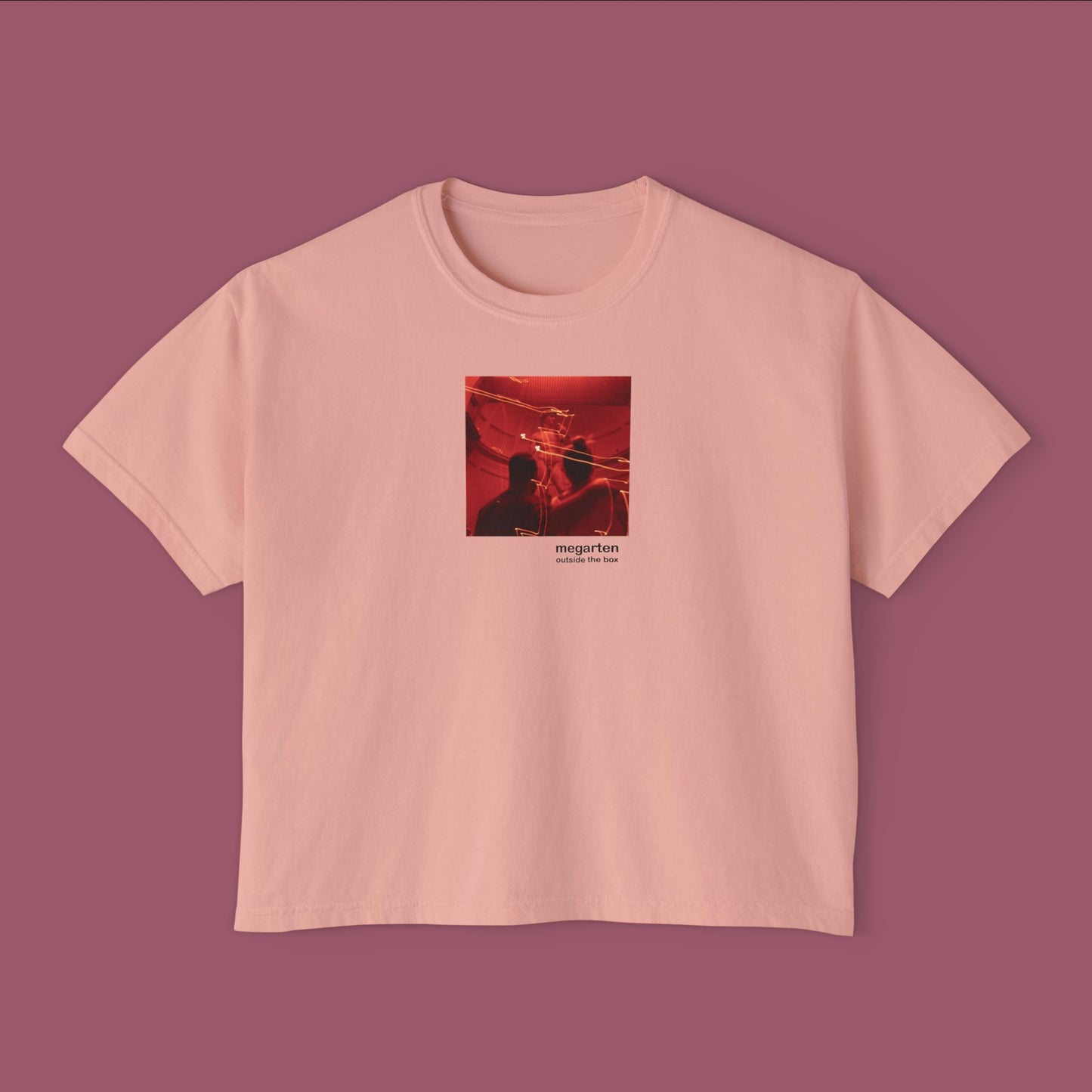 Wearable Art Boxy Tee – "Light Trails Over the David"