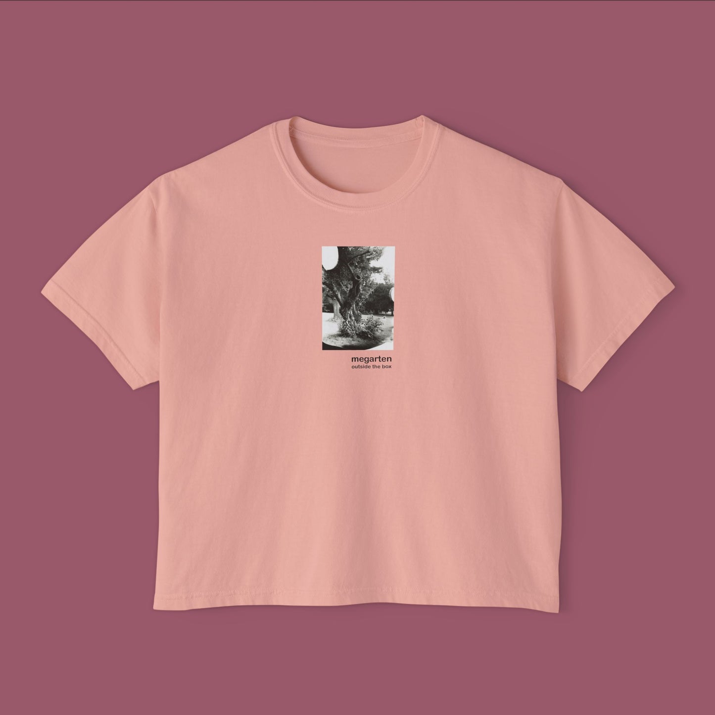 Wearable Art Boxy Tee – "The Knotted Tree of Elizabeth Park"