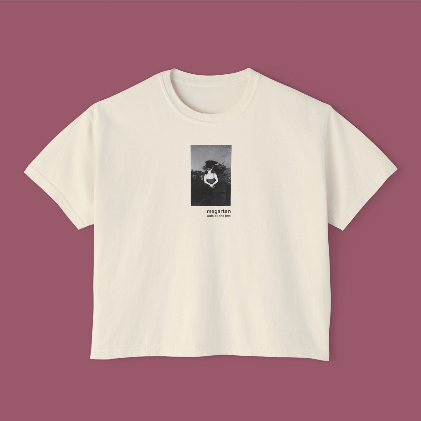 Wearable Art Boxy Tee – "Marisa the Water Nymph"