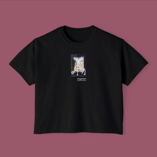 Wearable Art Boxy Tee – "E171"