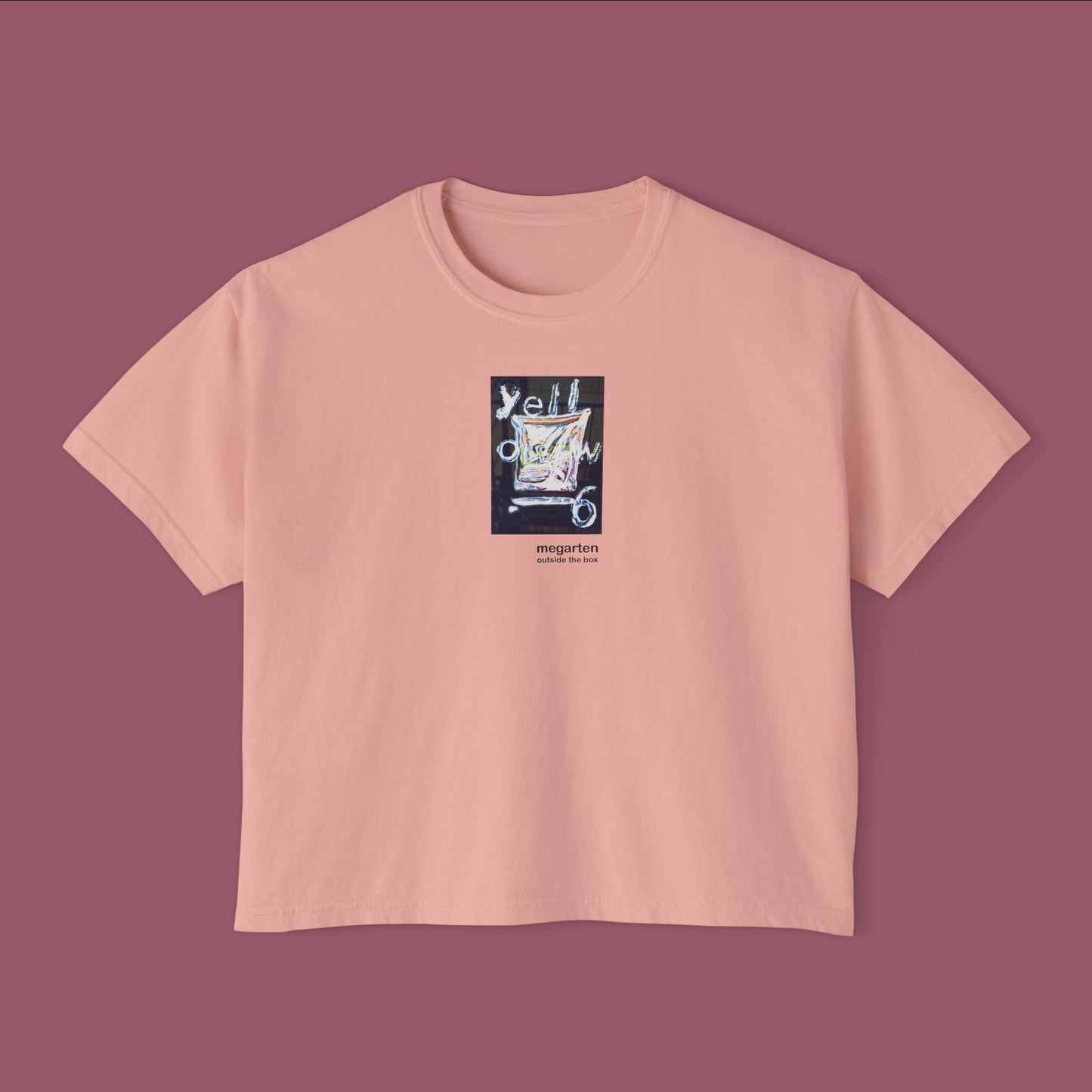 Wearable Art Boxy Tee – "Yellow 6"
