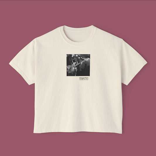 Wearable Art Boxy Tee – "Eddie on Bass"