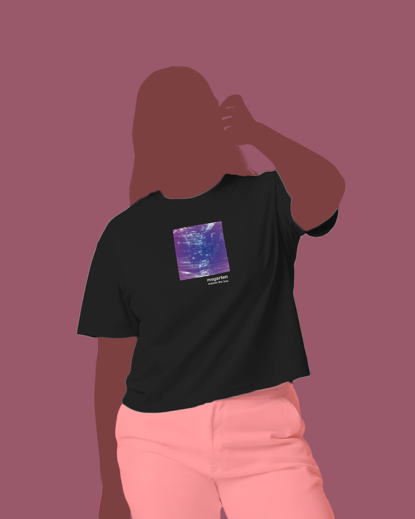 Wearable Art Boxy Tee – "Barcelona Tram and Street Art, Dual Exposed"