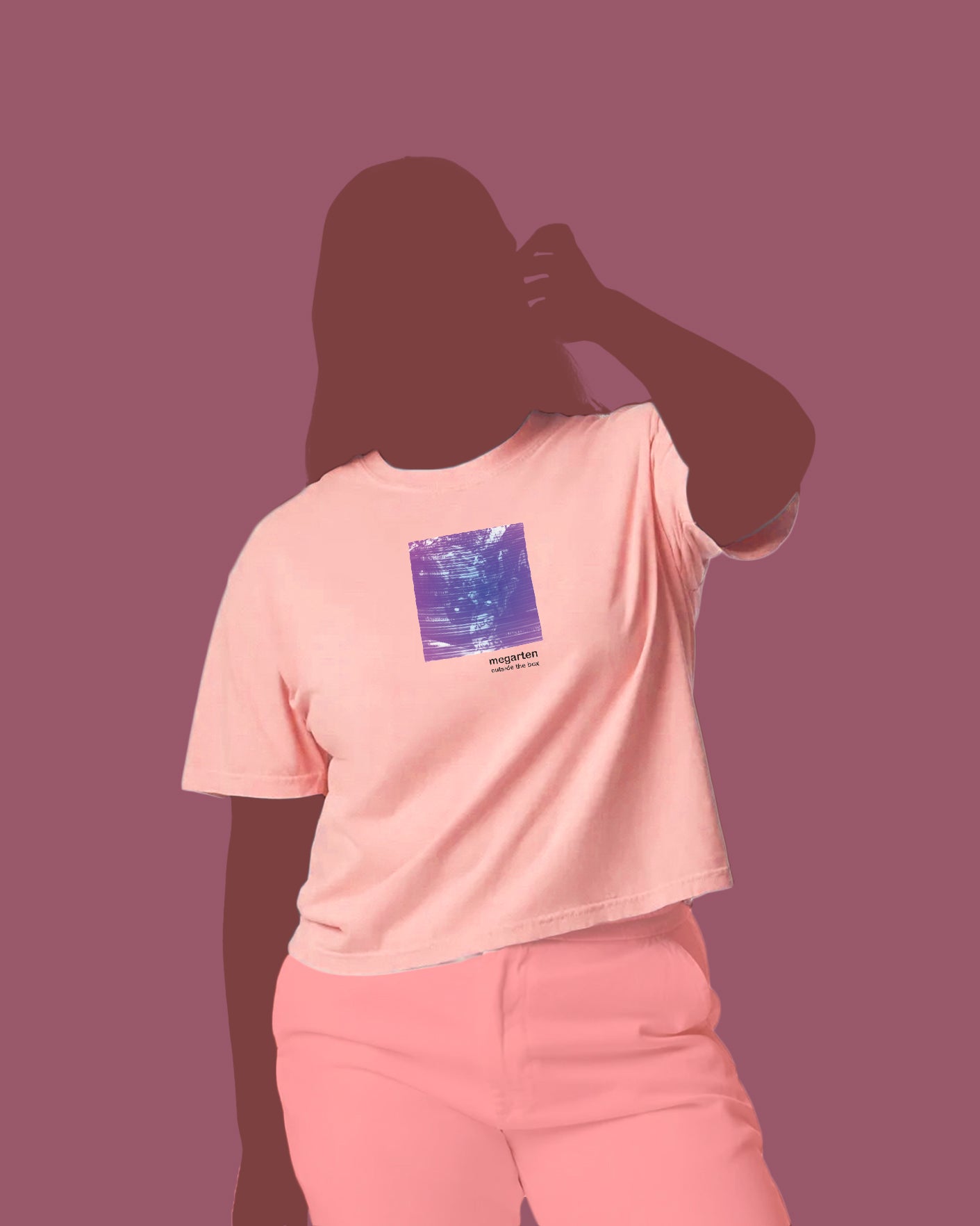 Wearable Art Boxy Tee – "Barcelona Tram and Street Art, Dual Exposed"