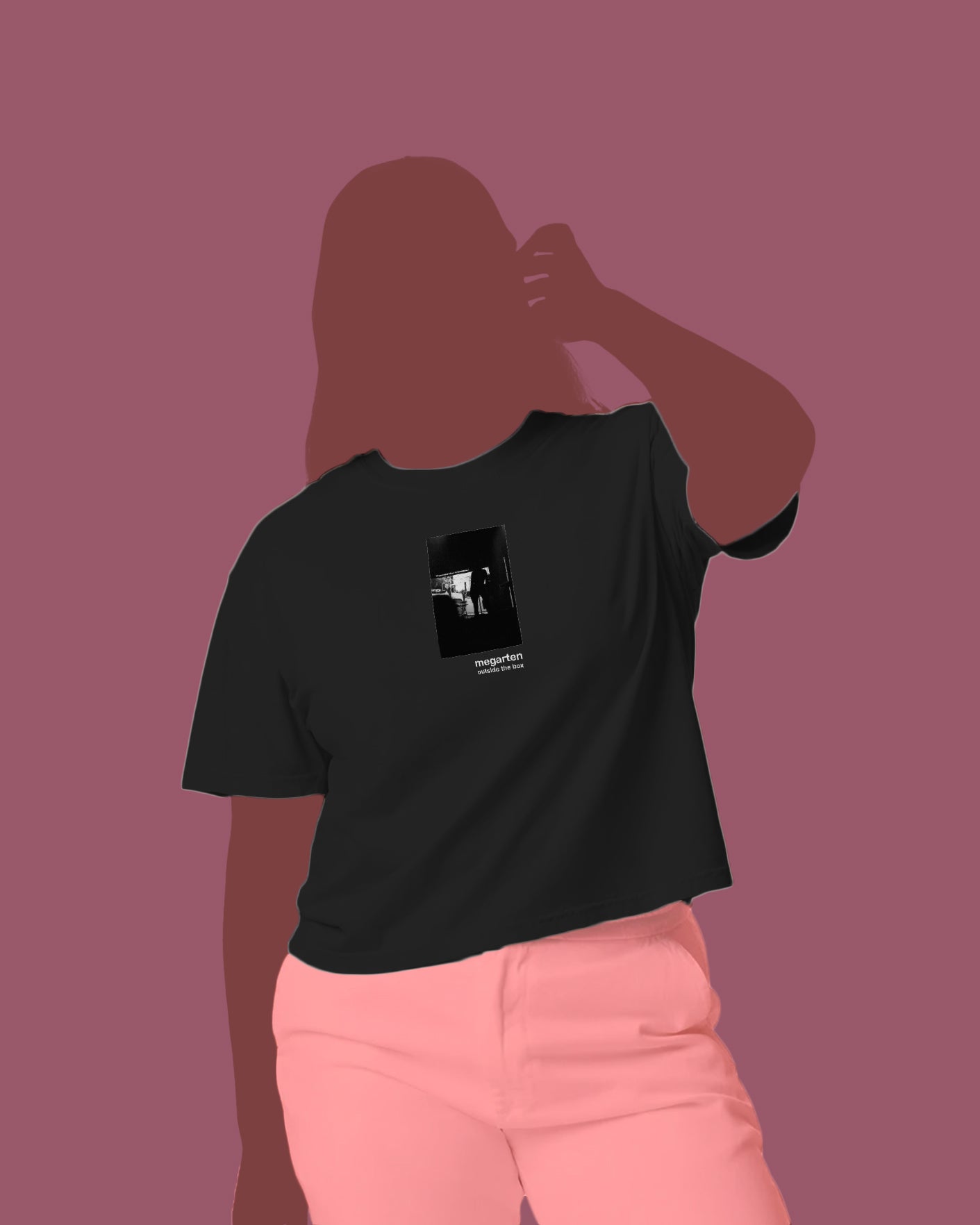 Wearable Art Boxy Tee – "Lift Your Dress"