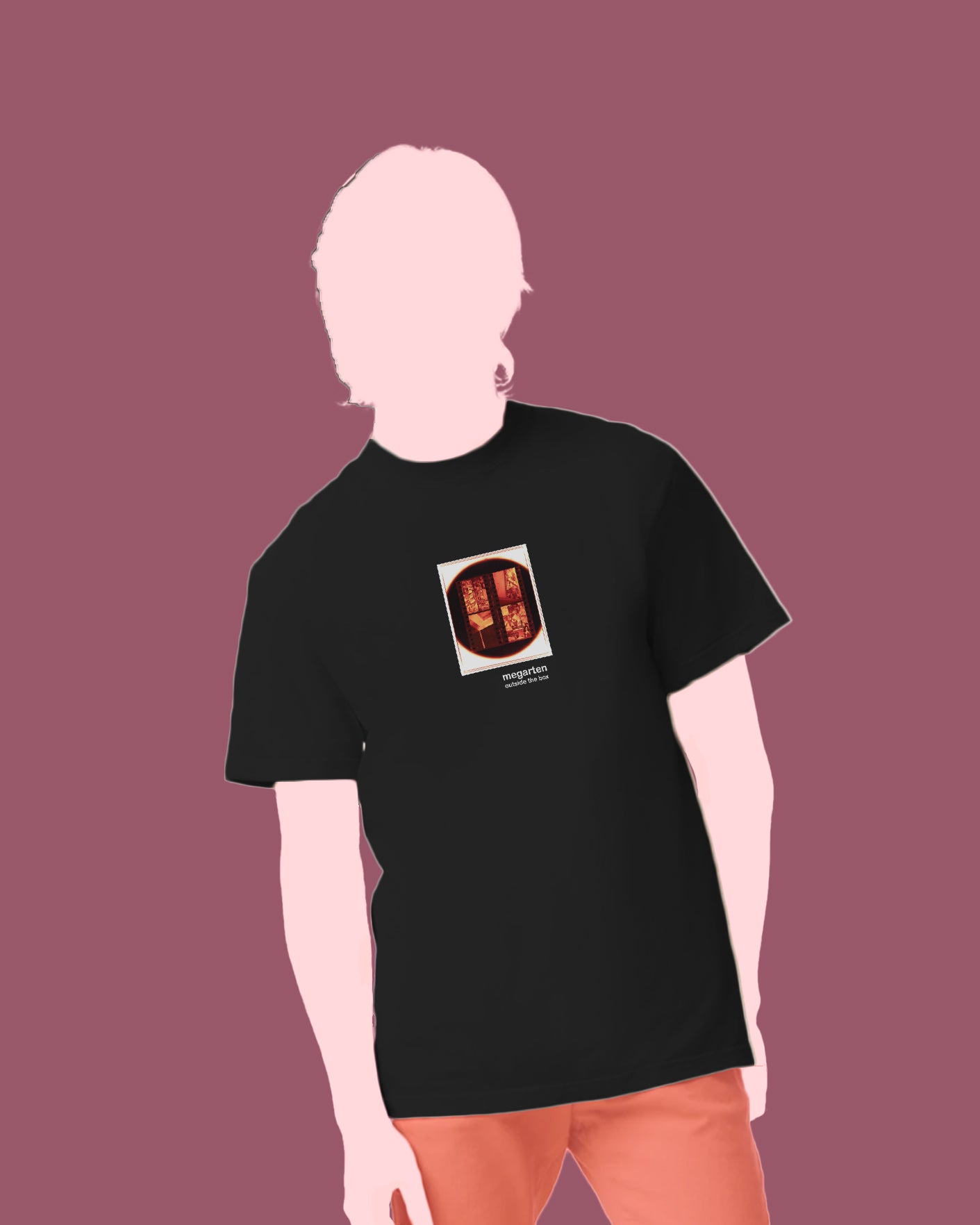 Wearable Art Unisex Tee – "Men’s Room in a Plzeň Lokal, Enlarged"