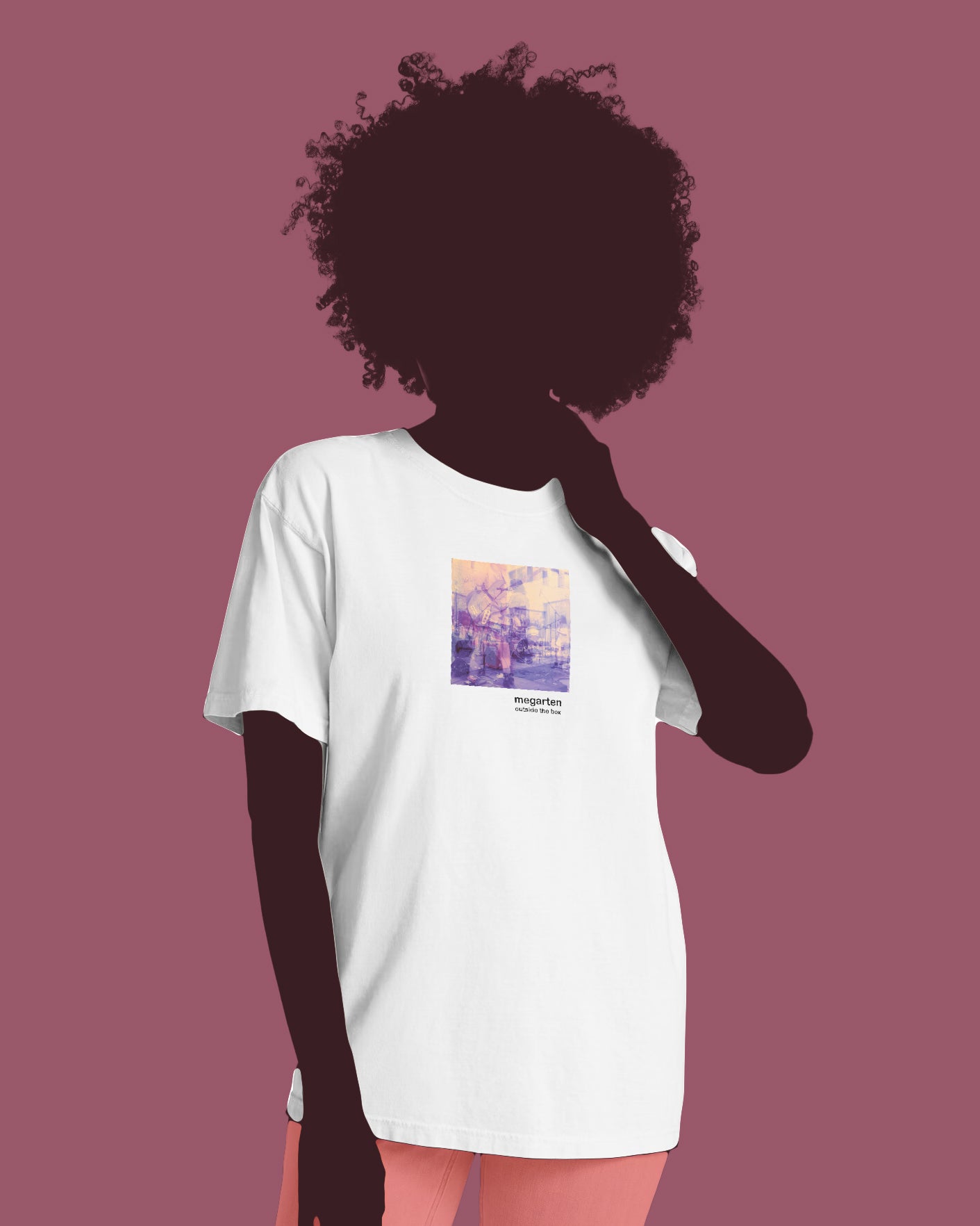 Wearable Art Unisex Tee – "Punk in Pink"