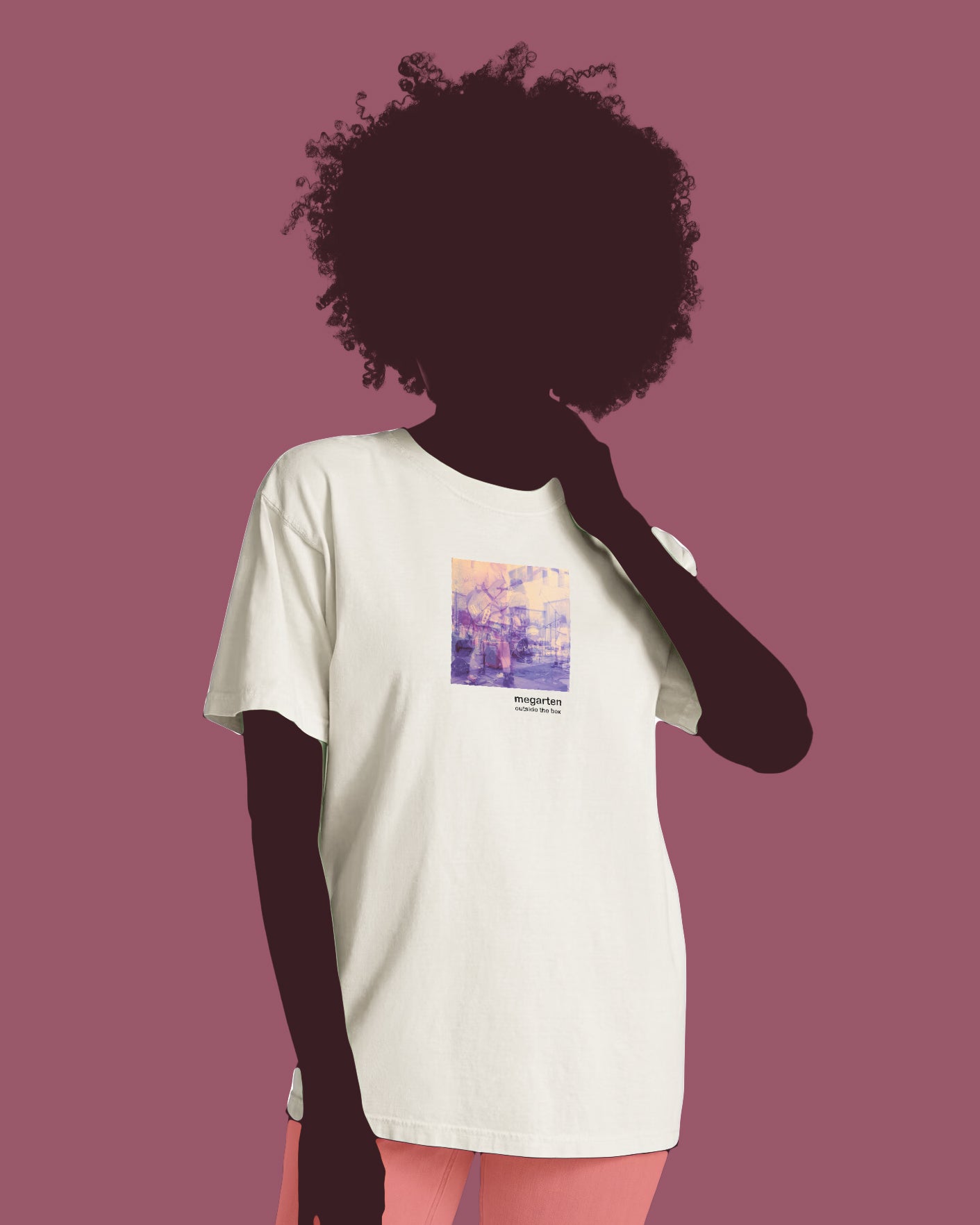 Wearable Art Unisex Tee – "Punk in Pink"