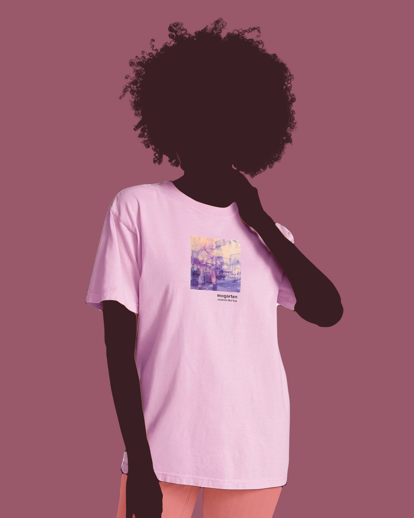 Wearable Art Unisex Tee – "Punk in Pink"