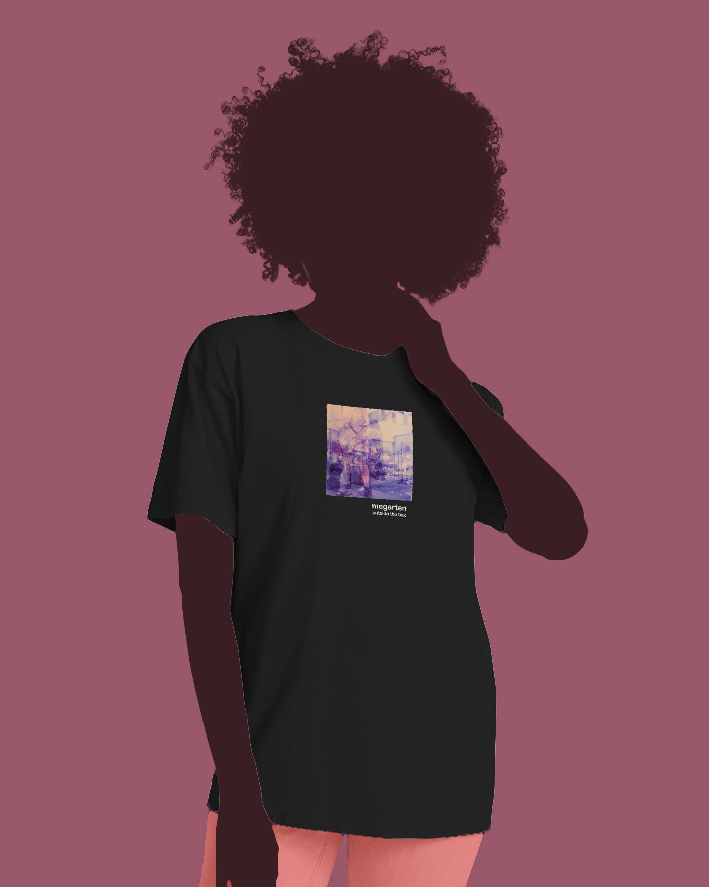 Wearable Art Unisex Tee – "Punk in Pink"