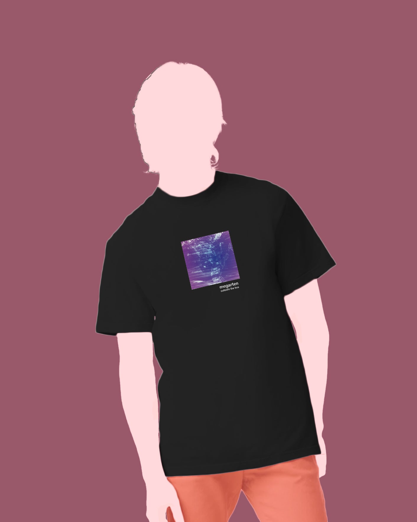 Wearable Art Unisex Tee – "Barcelona Tram and Street Art, Dual Exposed"
