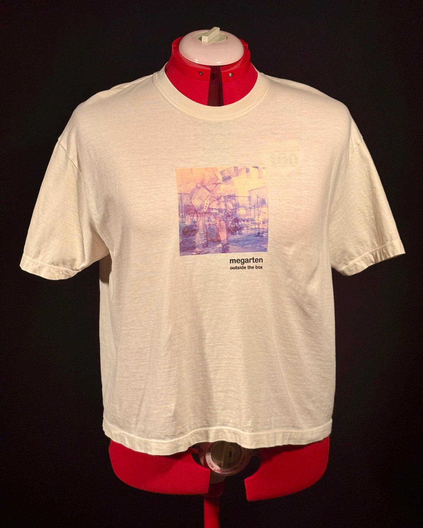 Wearable Art Boxy Tee – "Punk in Pink"