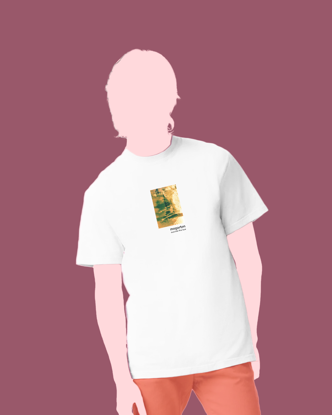 Wearable Art Unisex Tee – "Correfoc Sparks Over MACBA Skater, Dual Exposed"