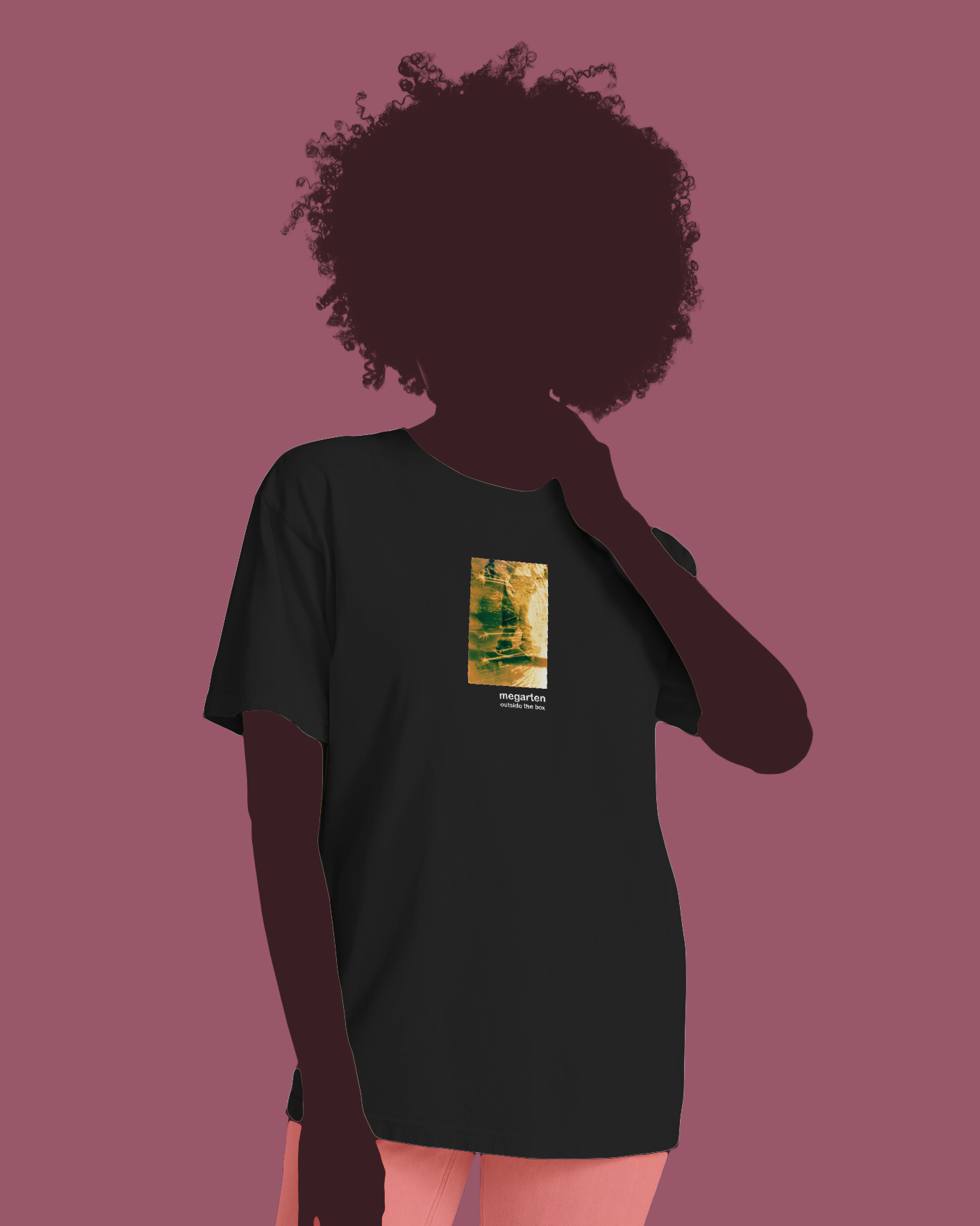 Wearable Art Unisex Tee – "Correfoc Sparks Over MACBA Skater, Dual Exposed"