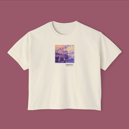 Wearable Art Boxy Tee – "Punk in Pink"