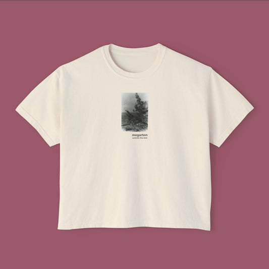 Wearable Art Boxy Tee – "Talcott Mountain Branches"