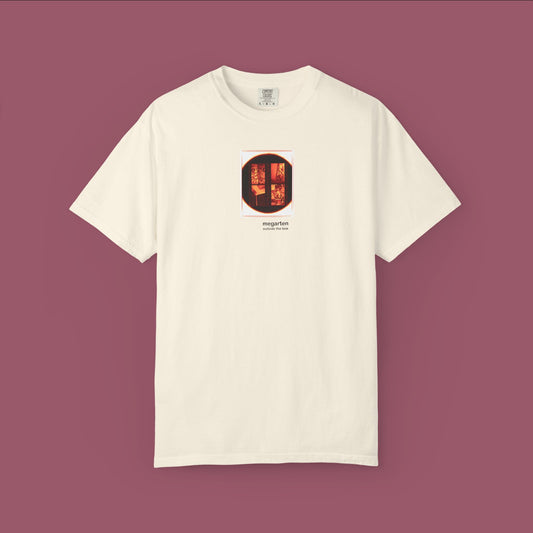 Wearable Art Unisex Tee – "Men’s Room in a Plzeň Lokal, Enlarged"