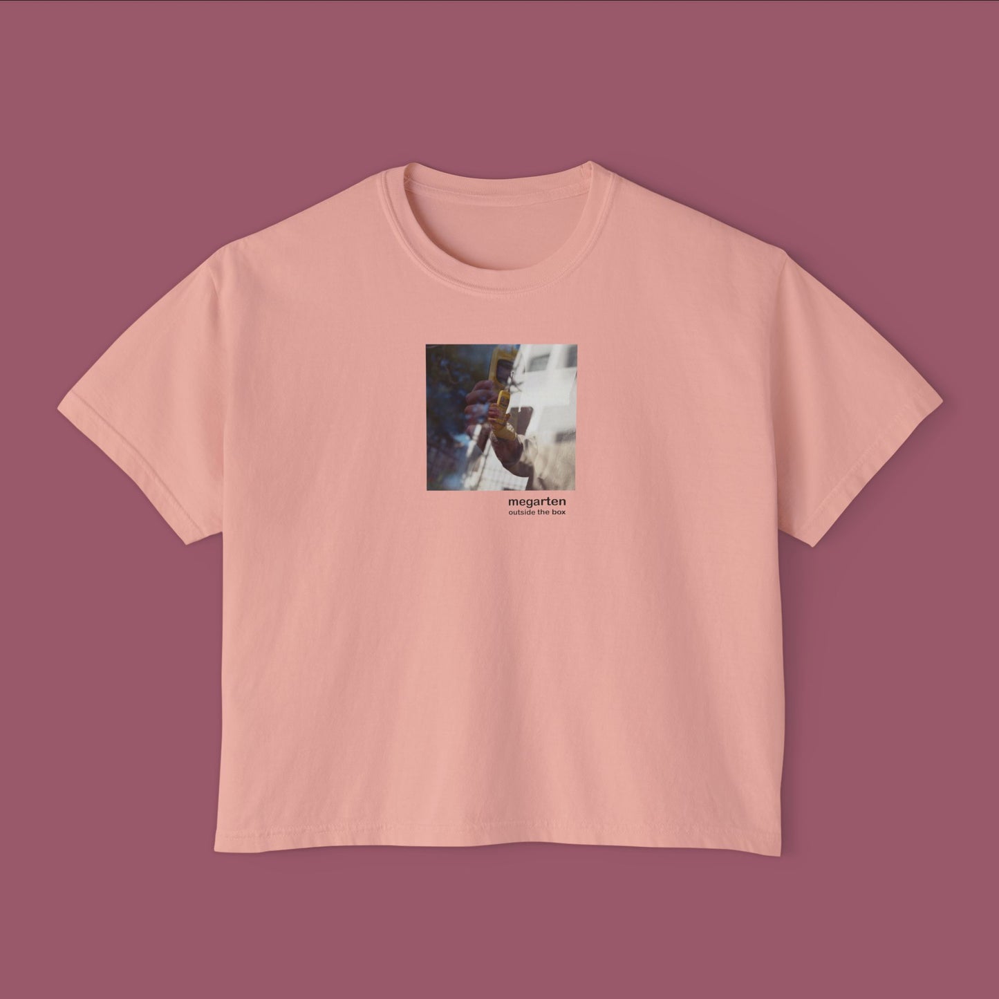 Wearable Art Boxy Tee – "Yellow Cell"