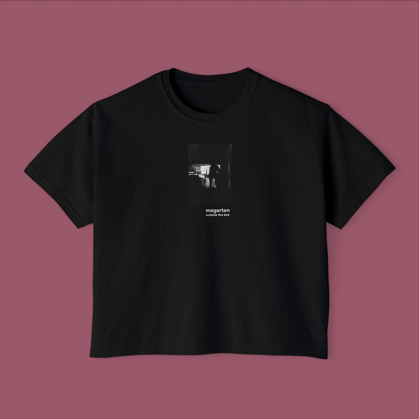 Wearable Art Boxy Tee – "Lift Your Dress"