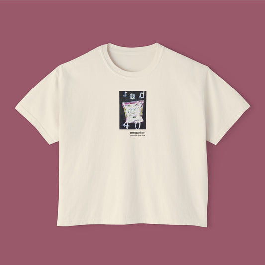 Wearable Art Boxy Tee – "Red 40"