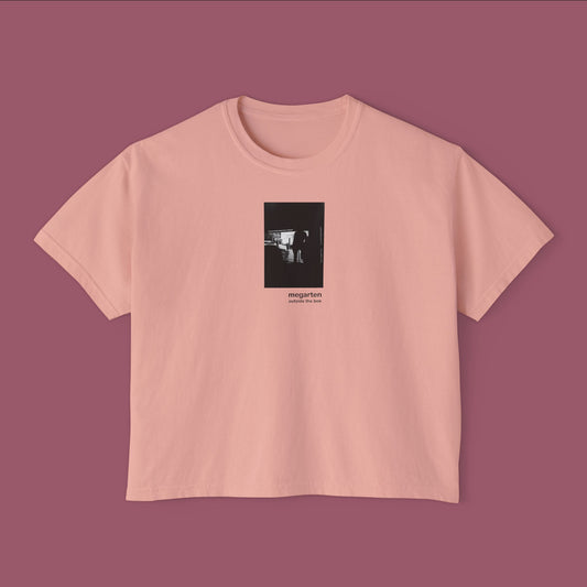 Wearable Art Boxy Tee – "Lift Your Dress"