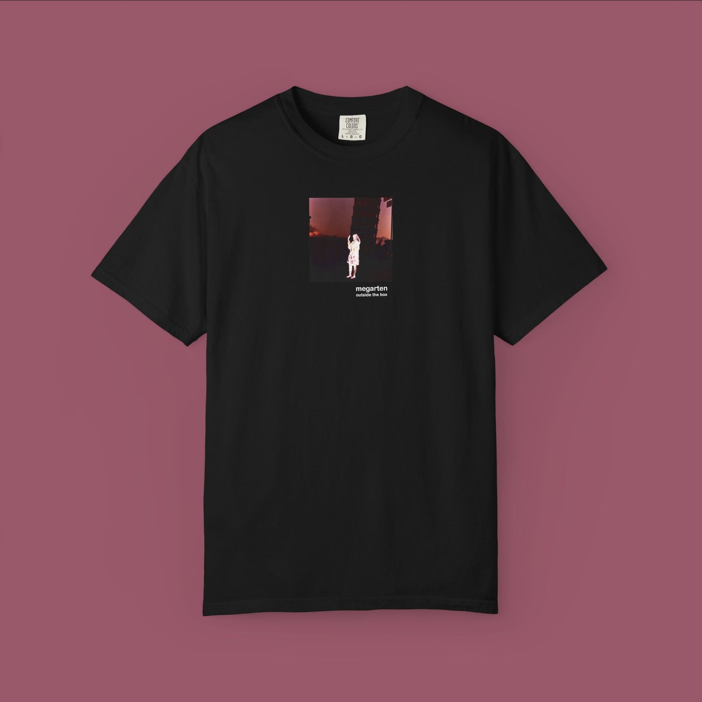 Wearable Art Unisex Tee – "Holding Up the Leaning Tower with a Painted Negative"