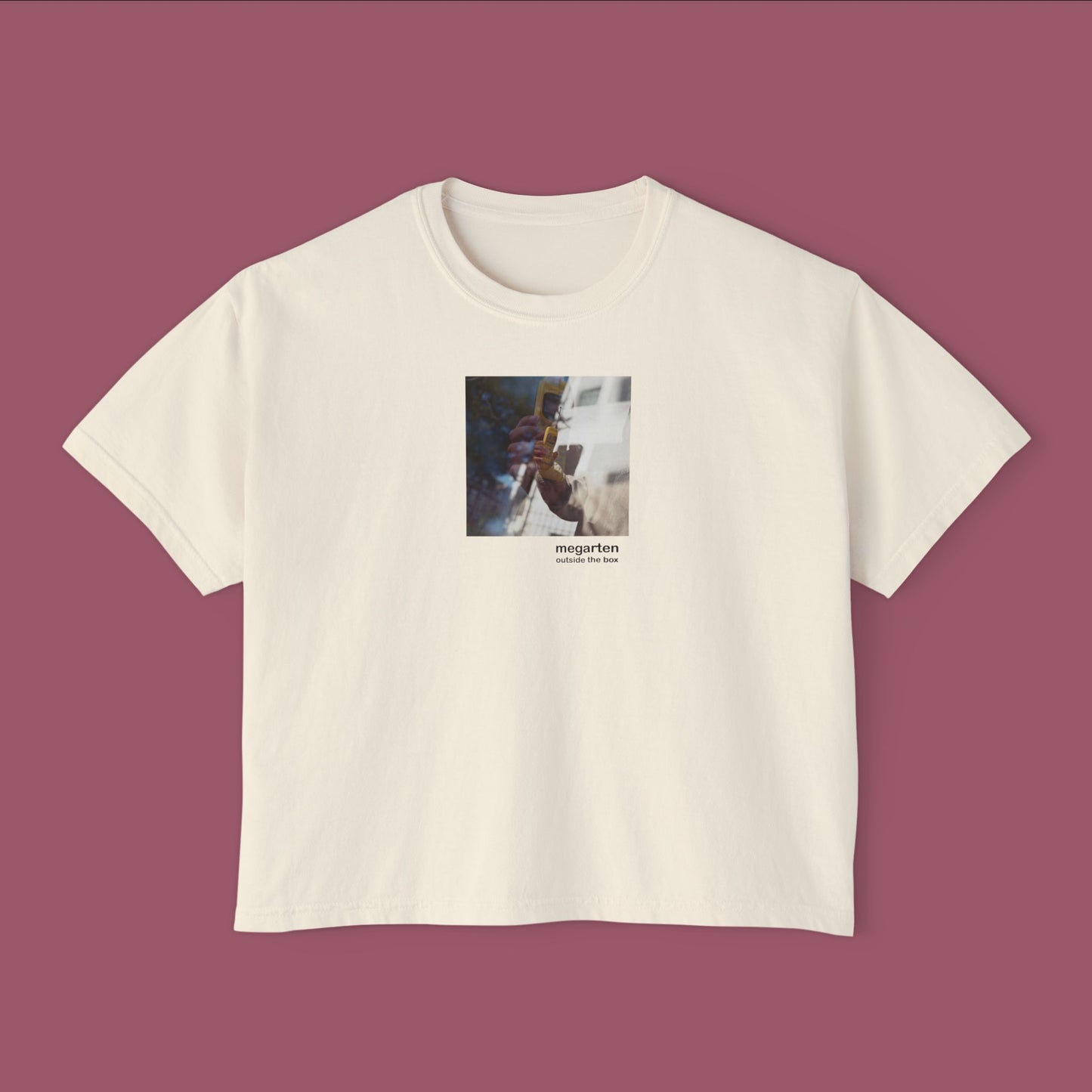 Wearable Art Boxy Tee – "Yellow Cell"