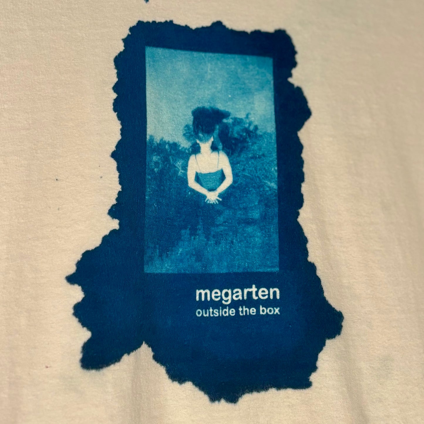 Wearable Art Cyanotype Tee – "Marisa the Water Nymph"