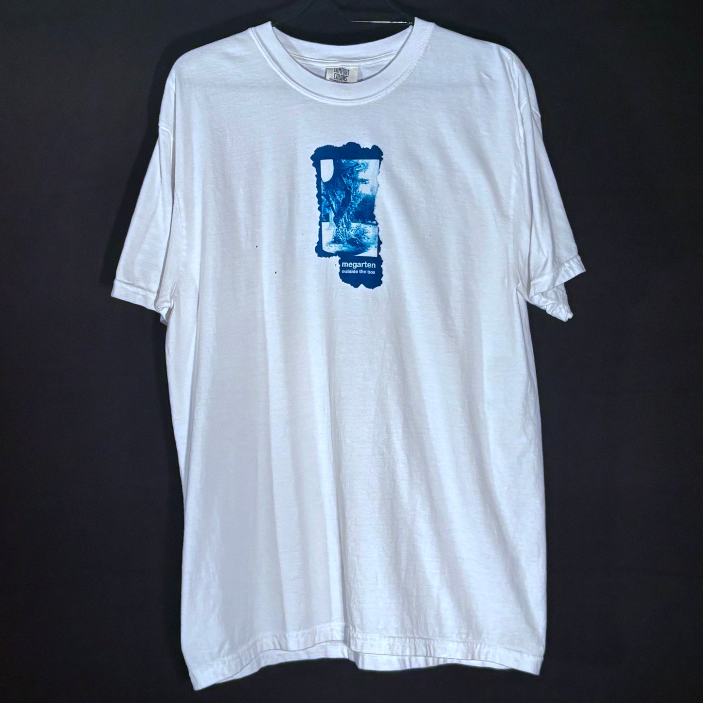 Wearable Art Cyanotype Tee – "The Knotted Tree of Elizabeth Park"