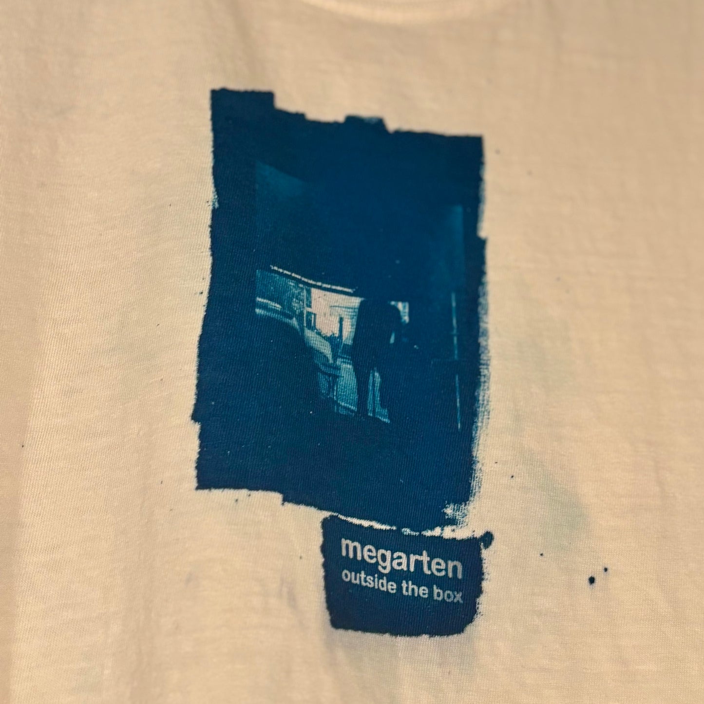 Wearable Art Cyanotype Tee – "Lift Your Dress"