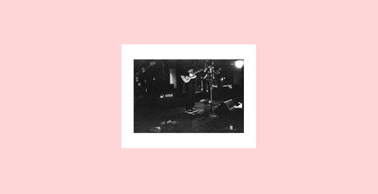 “DeSouza on Guitar,” from Below the Larynx, black & white 35mm film, 2022