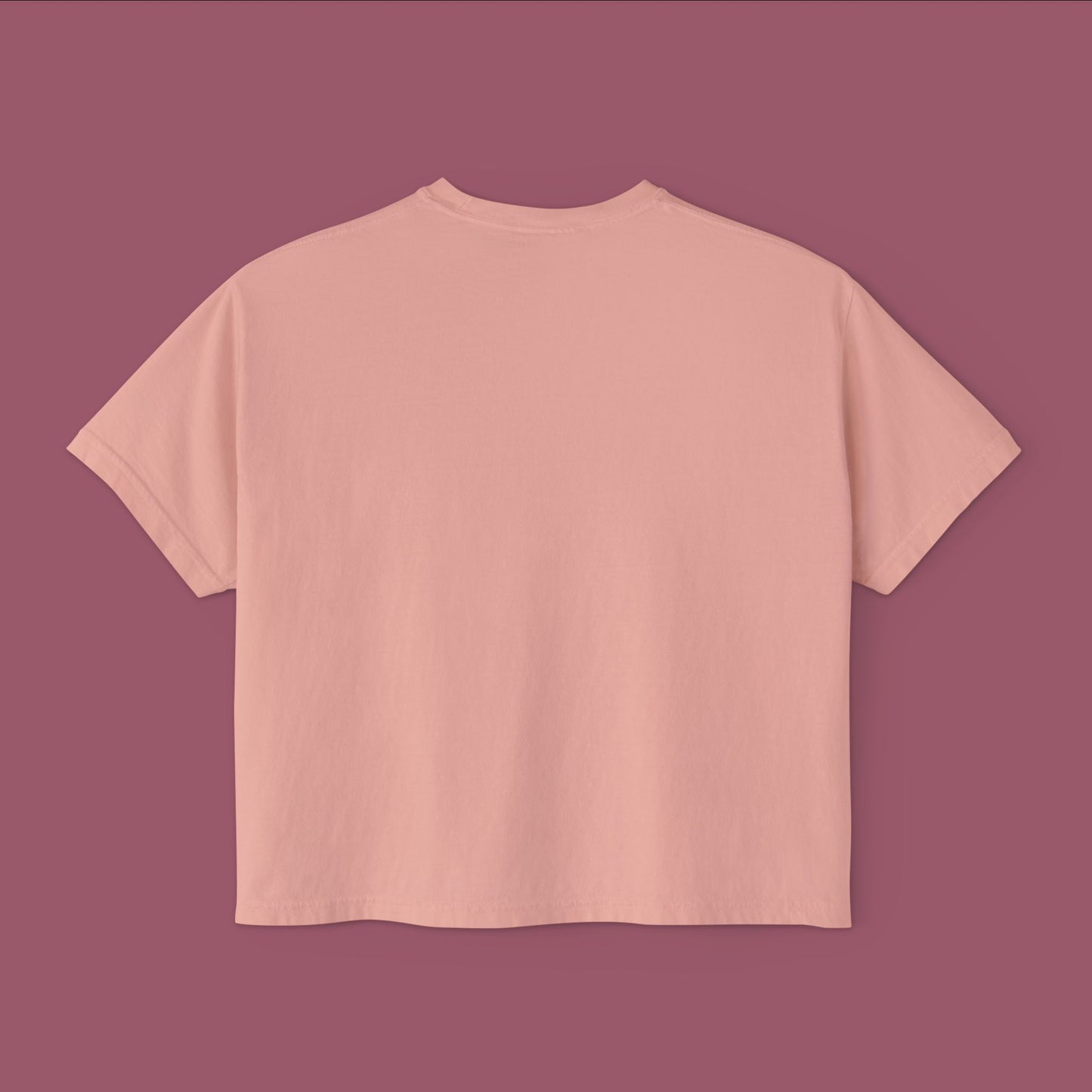 Wearable Art Boxy Tee – "Holding Up the Leaning Tower with a Painted Negative"