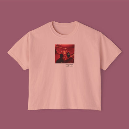 Wearable Art Boxy Tee – "Light Trails Over the David"