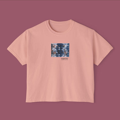 Wearable Art Boxy Tee – "Hello Darlin'"