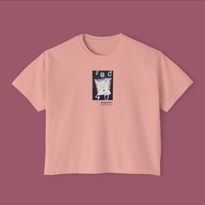 Wearable Art Boxy Tee – "Red 40"