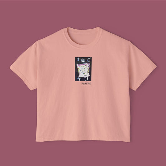 Wearable Art Boxy Tee – "Red 40"