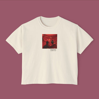 Wearable Art Boxy Tee – "Light Trails Over the David"