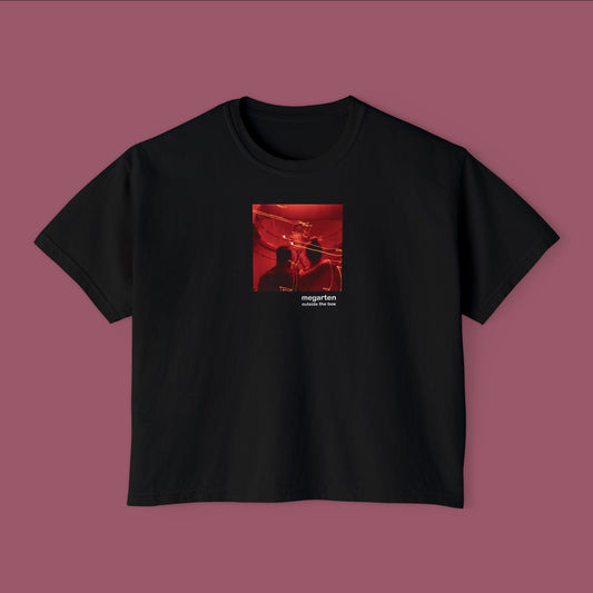 Wearable Art Boxy Tee – "Light Trails Over the David"