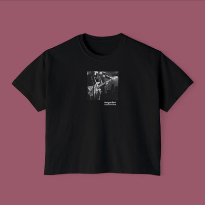 Wearable Art Boxy Tee – "Eddie on Bass"