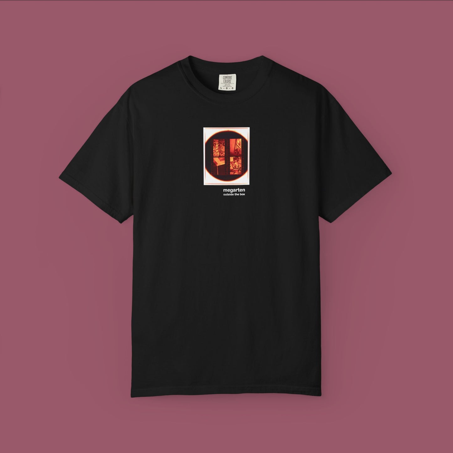 Wearable Art Unisex Tee – "Men’s Room in a Plzeň Lokal, Enlarged"