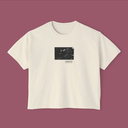 Wearable Art Boxy Tee – "DeSouza on Guitar"