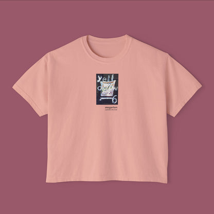 Wearable Art Boxy Tee – "Yellow 6"