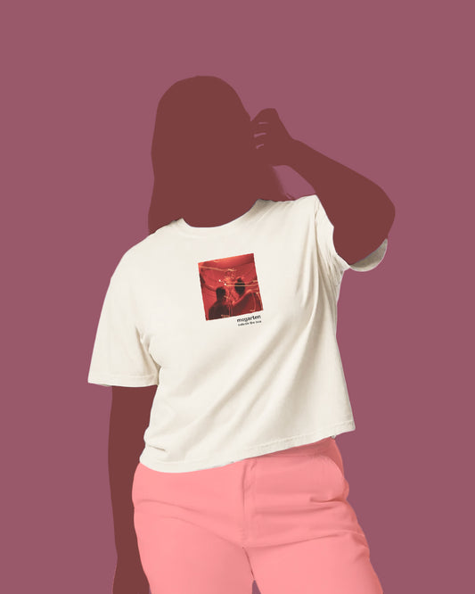 Wearable Art Boxy Tee – "Light Trails Over the David"