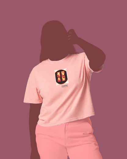 Wearable Art Boxy Tee – "Parked Car in Positano, Enlarged"