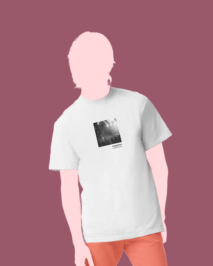 Wearable Art Unisex Tee – "Light Trails at the Concert"