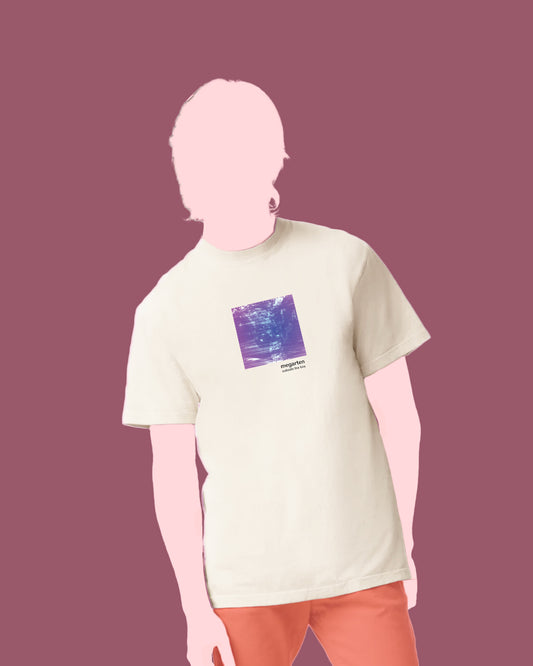 Wearable Art Unisex Tee – "Barcelona Tram and Street Art, Dual Exposed"