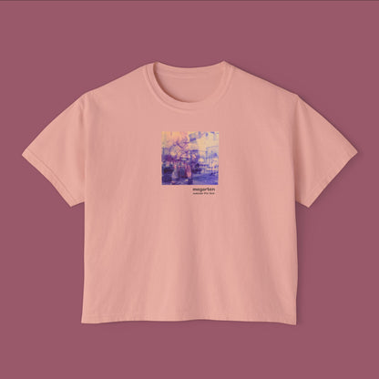 Wearable Art Boxy Tee – "Punk in Pink"